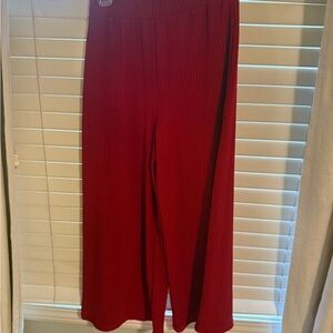 Forever 21 Vibrant Red Pleated Pants